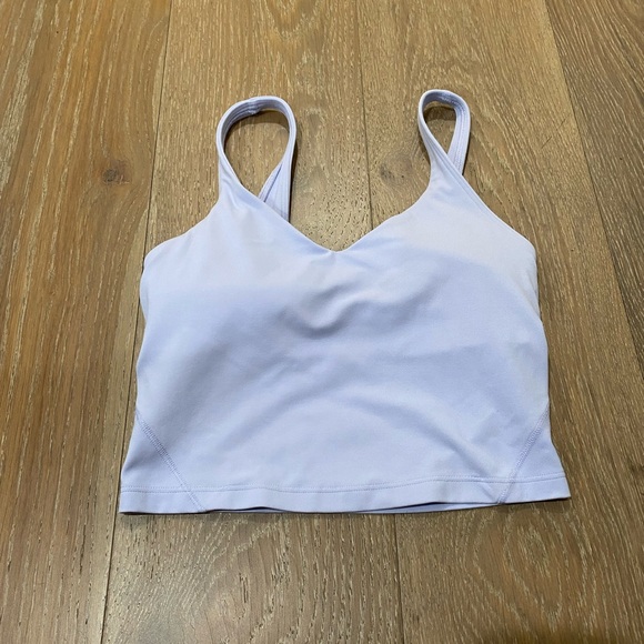 Lululemon Align Tank Light Support A/B cup. Size 4.  Lilac. Worn once. - Picture 4 of 5